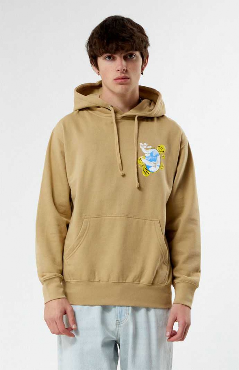 KHAKI PacSun Unlocked Dreams Hoodie | IQKWCNB-62