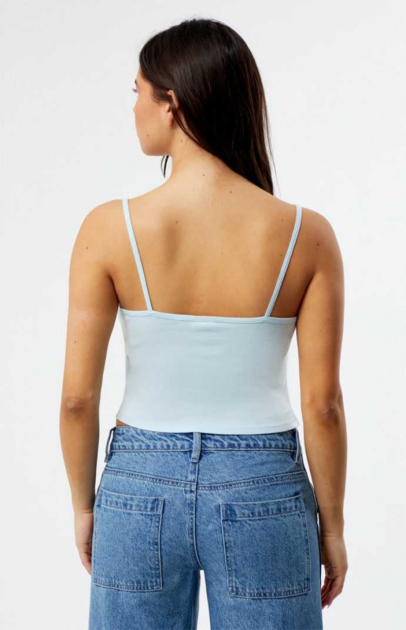 LIGHT BLUE PacSun Martini Tank Top | VYEPCTA-91