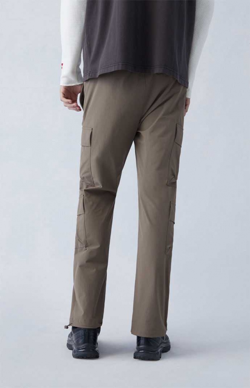 LIGHT BROWN PacSun Performance Brown Straight Cargo Pants | VERTSMN-74