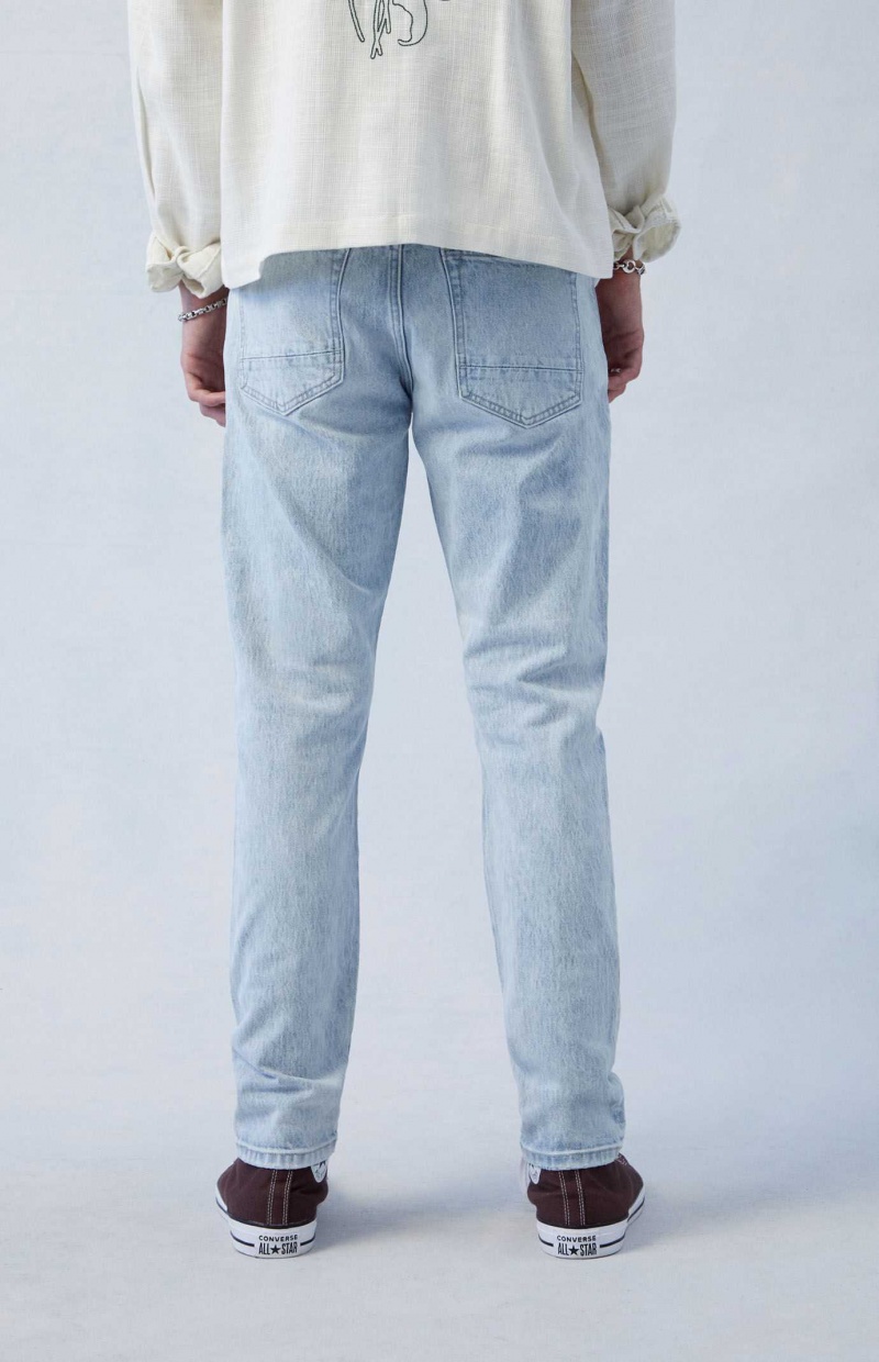 LIGHT INDIGO PacSun Eco Comfort Stretch Light Indigo Slim Jeans | XHSLWEM-58