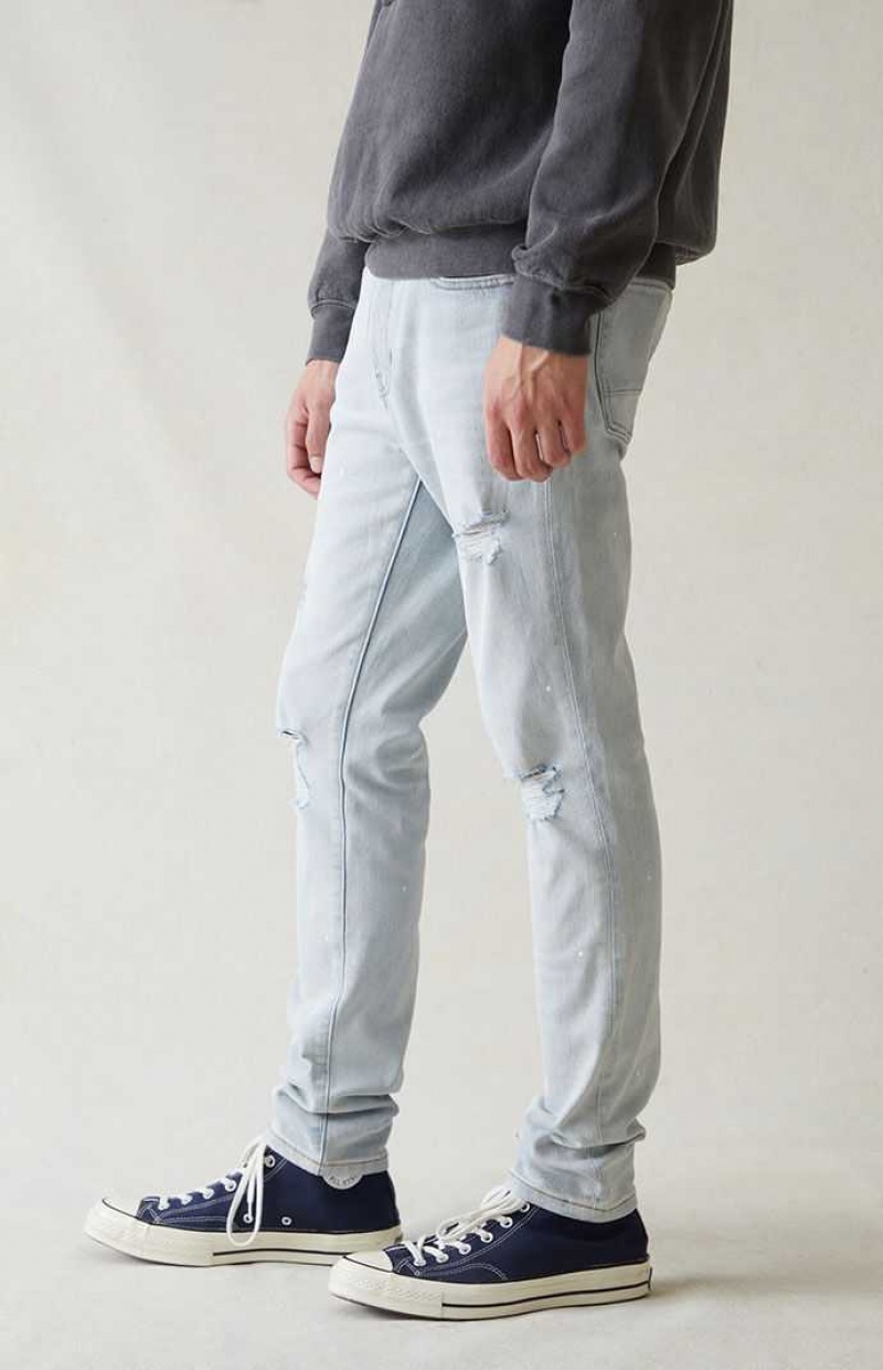 LIGHT INDIGO PacSun Eco Comfort Stretch Indigo Skinny Jeans | WTOUSCP-97