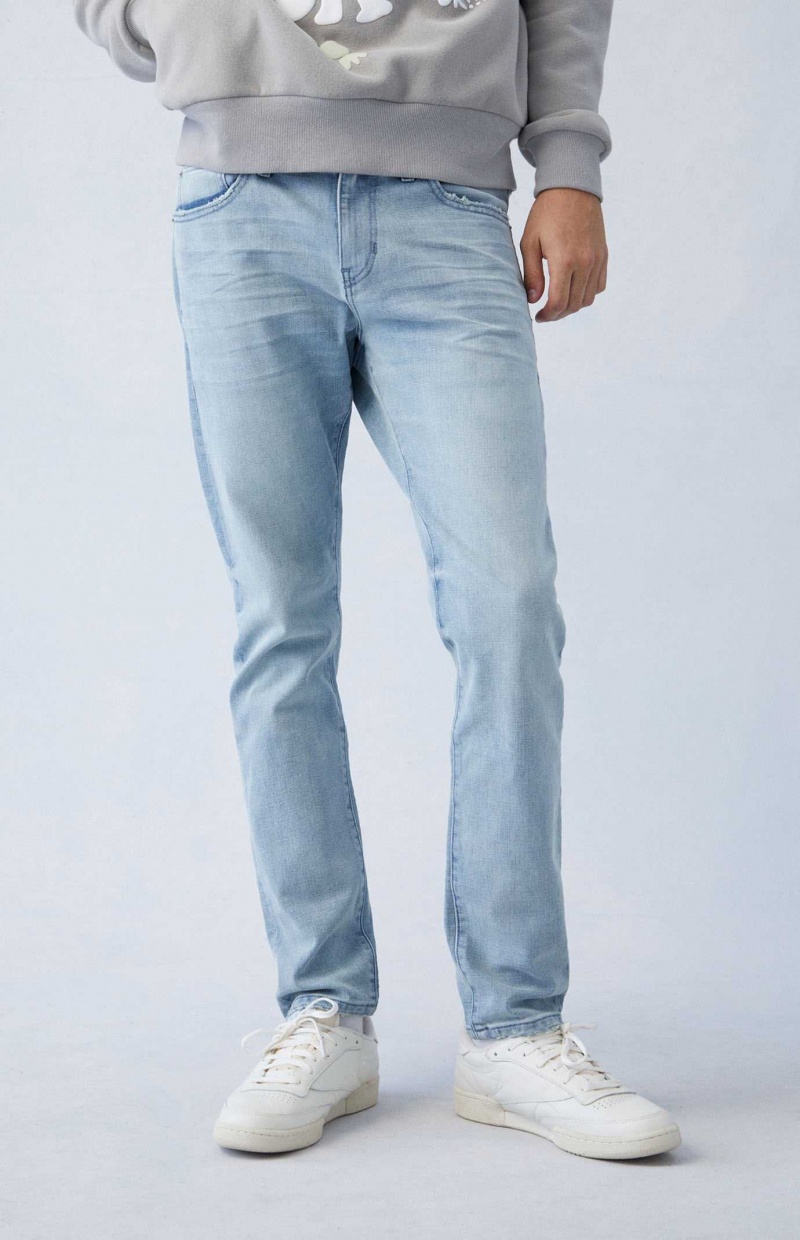 LIGHT INDIGO PacSun Eco Comfort Stretch Light Indigo Slim Jeans | CDNZOMY-95