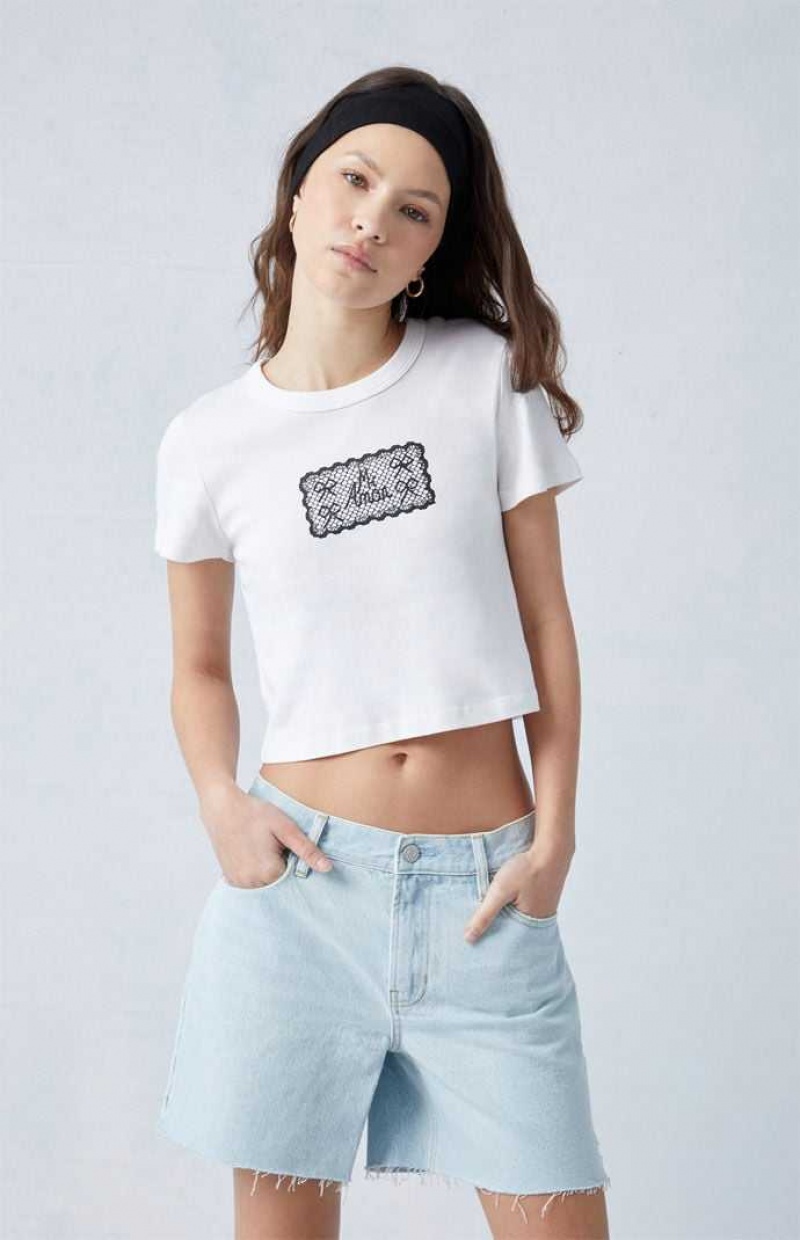 LIGHT INDIGO PacSun Eco Light Indigo Mid Rise Baggy Denim Shorts | ZVXRHBI-82