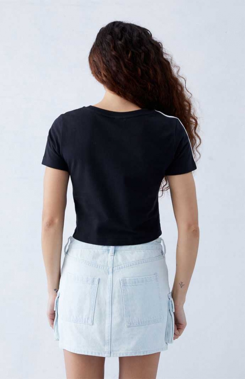 LIGHT INDIGO PacSun Eco Light Indigo Mid Rise Denim Cargo Mini Skirt | ZEXIUSO-58