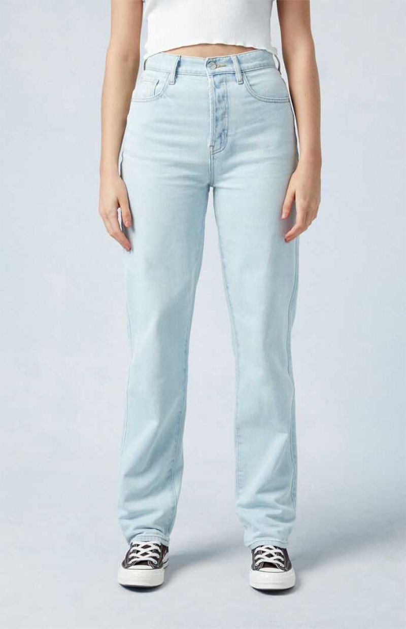 LIGHT INDIGO PacSun Light Blue Dad Jeans | EWXJBAD-64