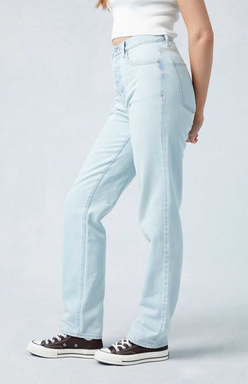 LIGHT INDIGO PacSun Light Blue Dad Jeans | EWXJBAD-64