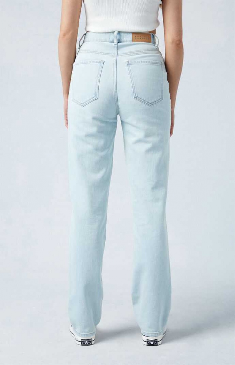 LIGHT INDIGO PacSun Light Blue Dad Jeans | EWXJBAD-64