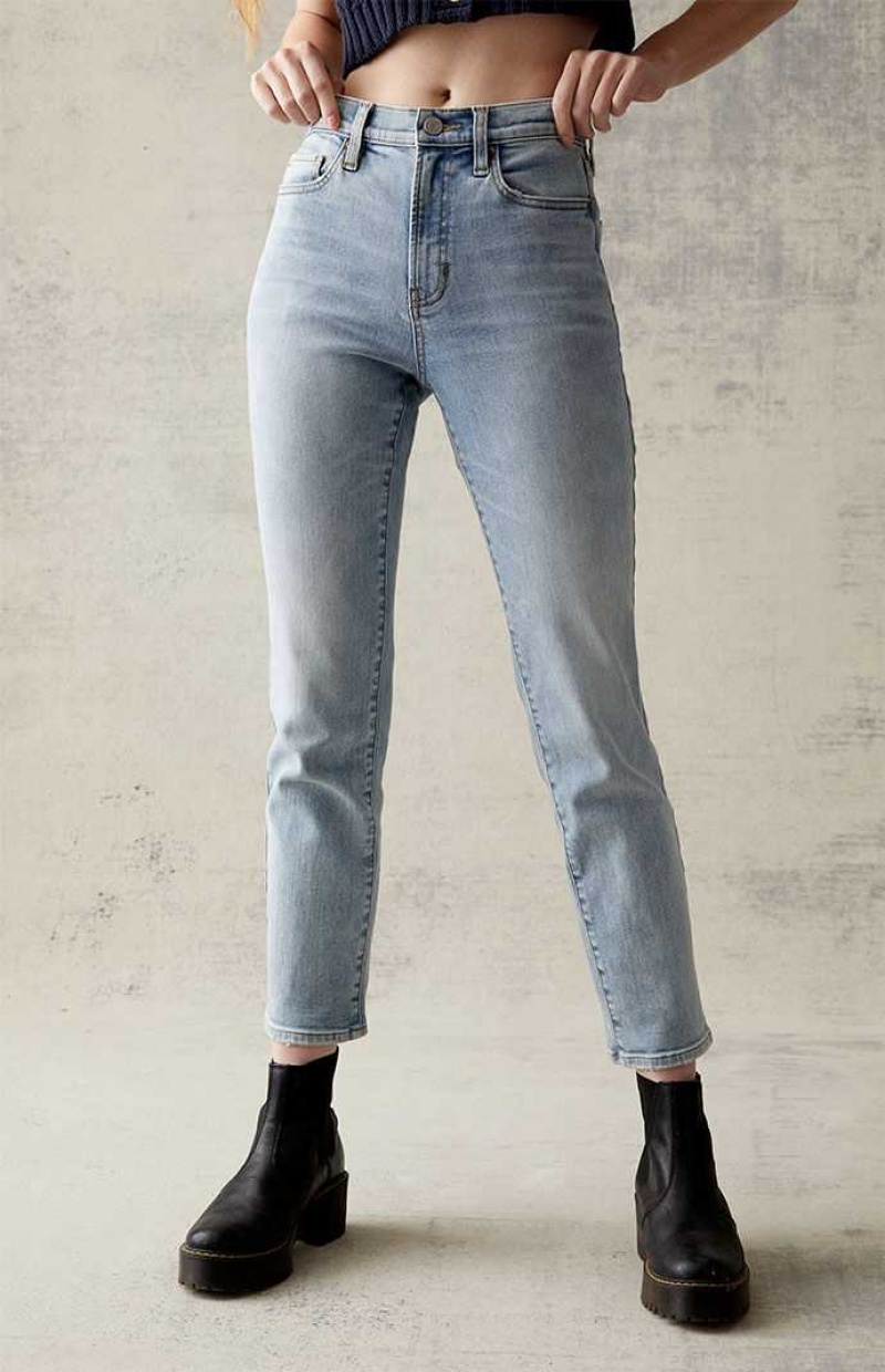 LIGHT INDIGO PacSun Light Blue Stretch Vintage Skinny Jeans | SDNGOPX-05