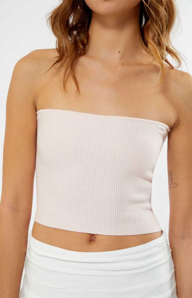 LIGHT PINK PacSun Basic Sweater Tube Top | FTOGDCP-81