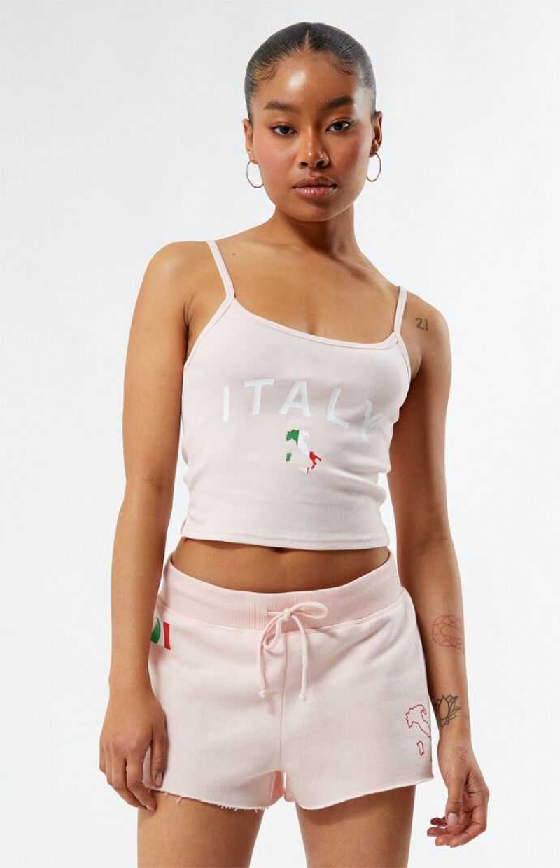 LIGHT PINK PacSun Italy Easy Tank Top | LBPMFHT-64