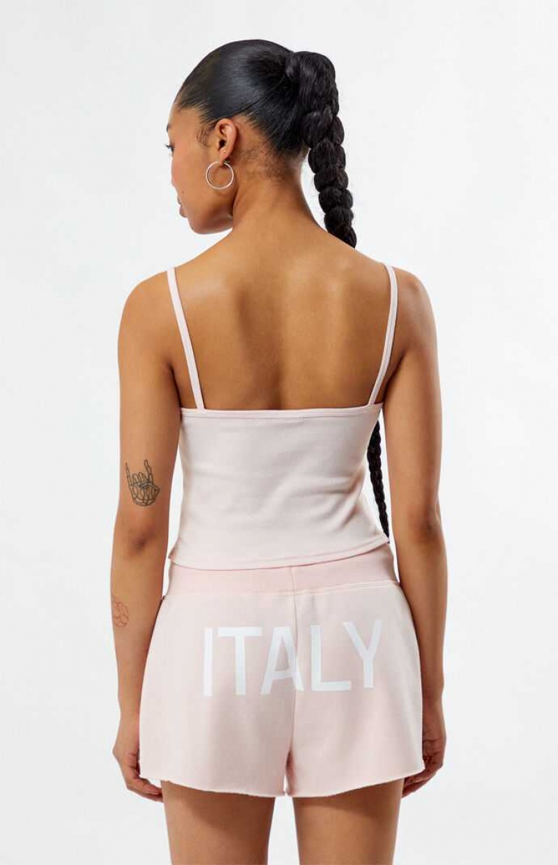 LIGHT PINK PacSun Italy Easy Tank Top | LBPMFHT-64