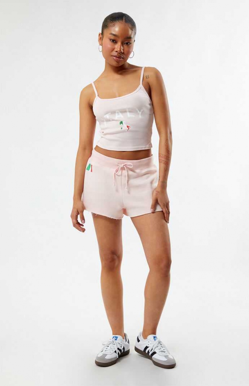 LIGHT PINK PacSun Italy Easy Tank Top | LBPMFHT-64