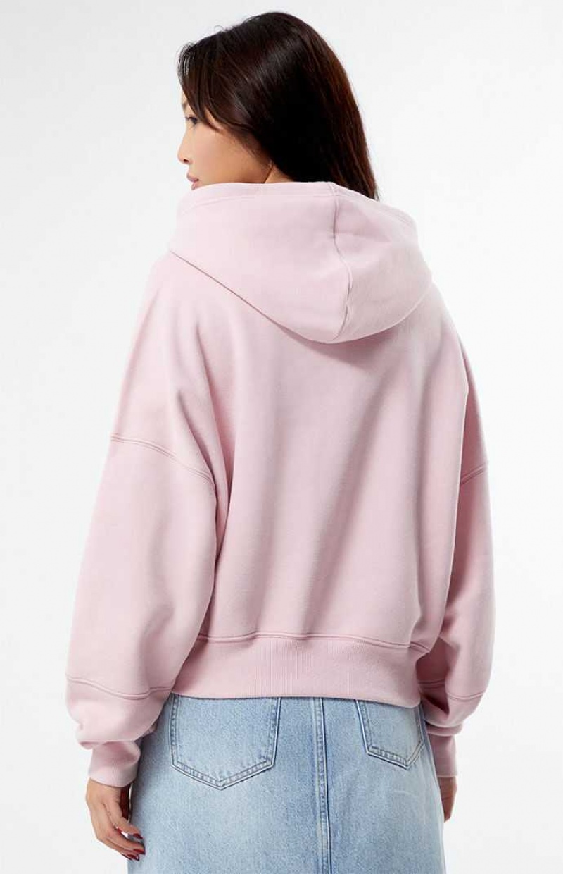 MAUVE PacSun Montreal Cropped Hoodie | JIXRWLP-04