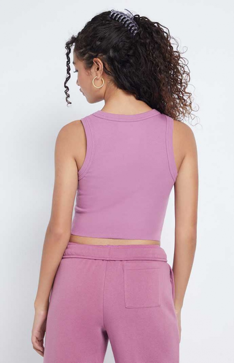 MAUVE PacSun Pacific Sunwear Newport Beach Tank Top | NPZFELR-80