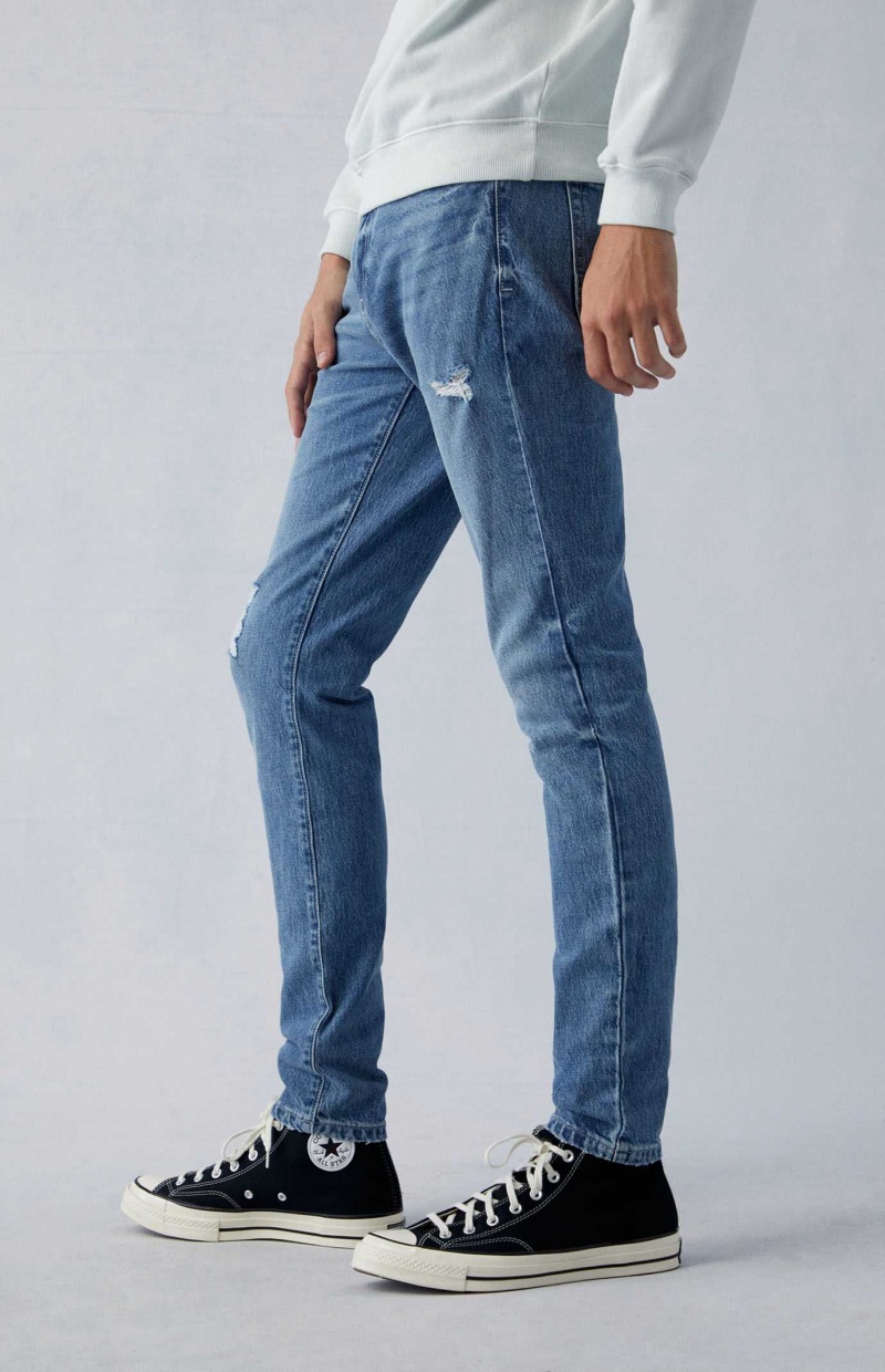 MEDIUM INDIGO PacSun Comfort Stretch Indigo Skinny Jeans | BRLVNAJ-24