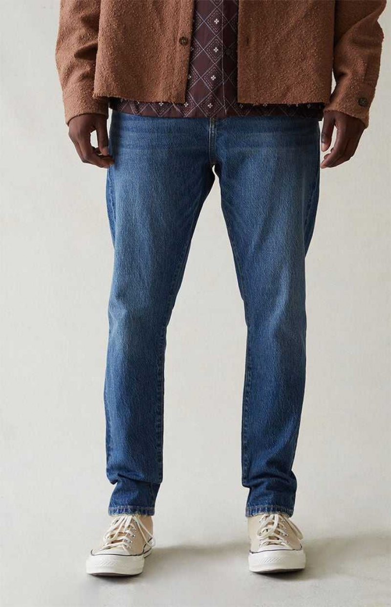 MEDIUM INDIGO PacSun Eco Comfort Stretch Indigo Athletic Slim Jeans | LTEWUDN-39