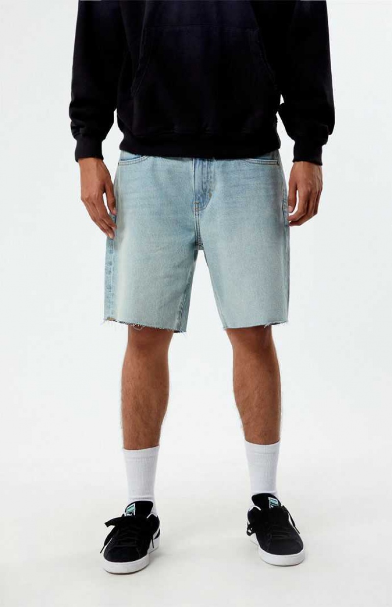 MEDIUM INDIGO PacSun Eco Denim Cutoff Shorts | MSWINKC-85