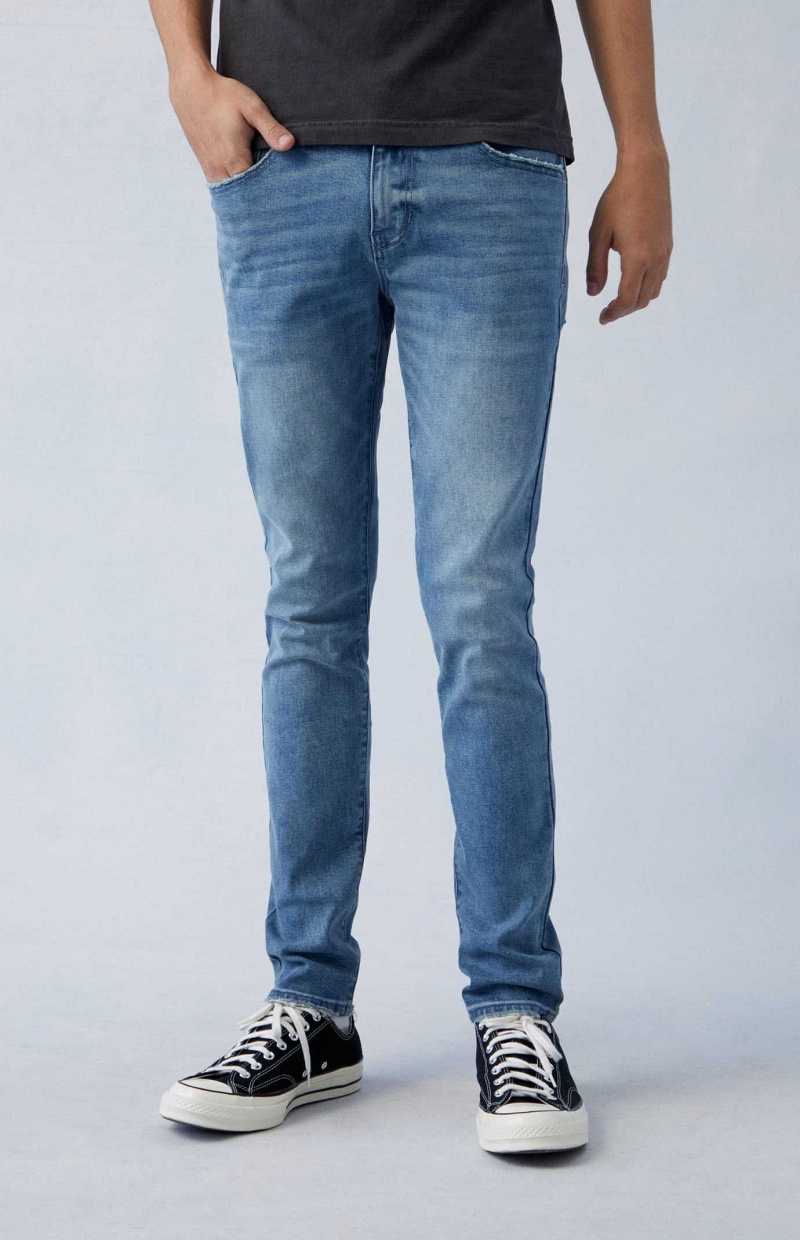 MEDIUM INDIGO PacSun Eco High Stretch Indigo Skinny Jeans | LZIQPFS-54