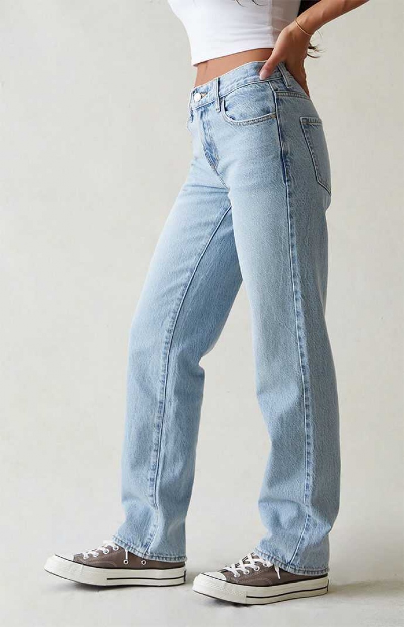 MEDIUM INDIGO PacSun Eco Light Blue Low Rise Boyfriend Jeans | CMYZJLV-62