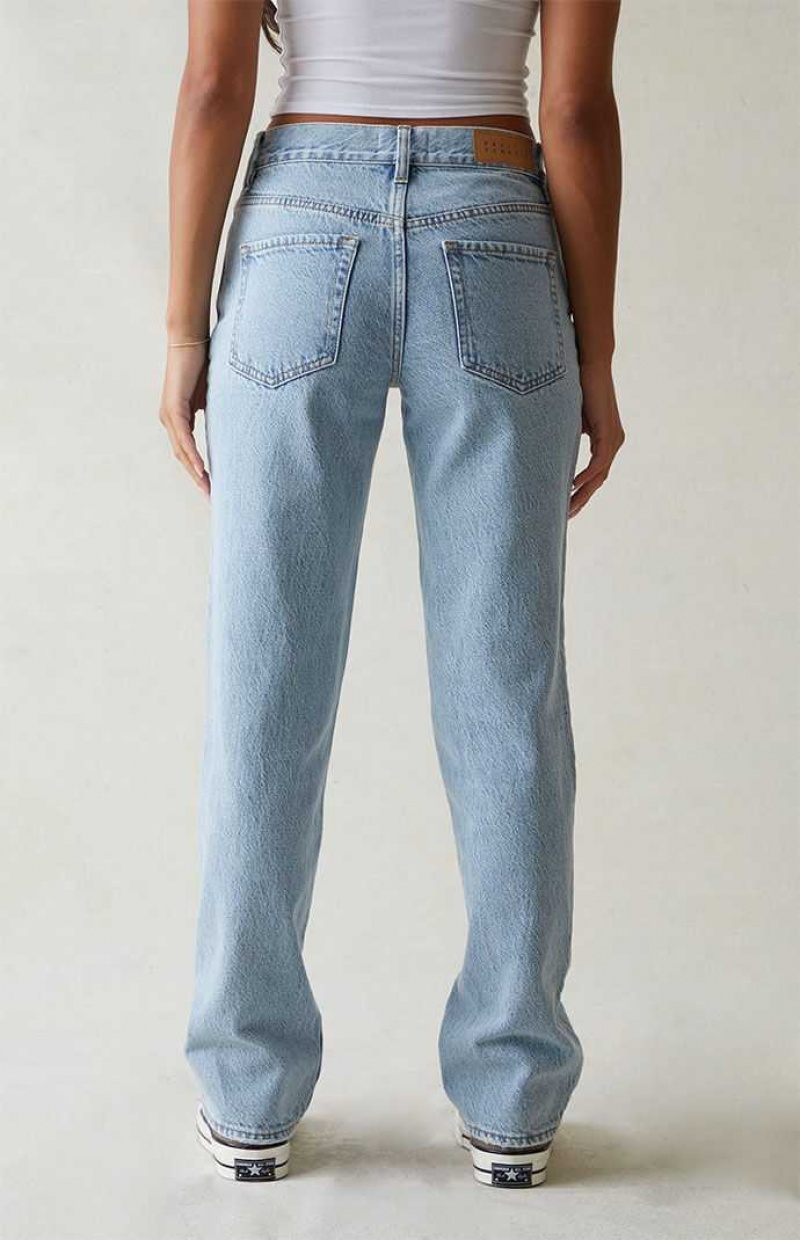 MEDIUM INDIGO PacSun Eco Light Blue Low Rise Boyfriend Jeans | CMYZJLV-62