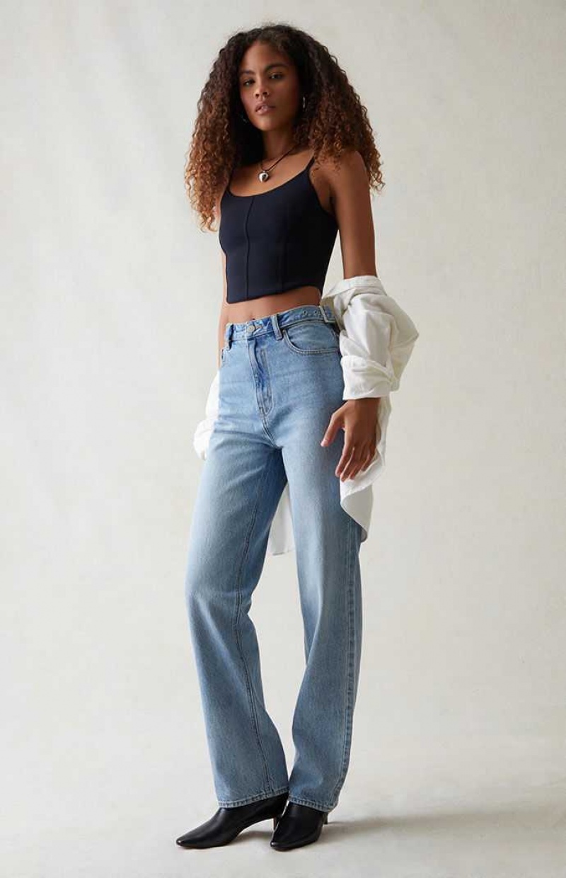 MEDIUM INDIGO PacSun Eco Light Indigo '90s Boyfriend Jeans | XJODAZV-54