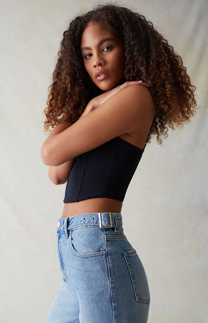 MEDIUM INDIGO PacSun Eco Light Indigo '90s Boyfriend Jeans | XJODAZV-54