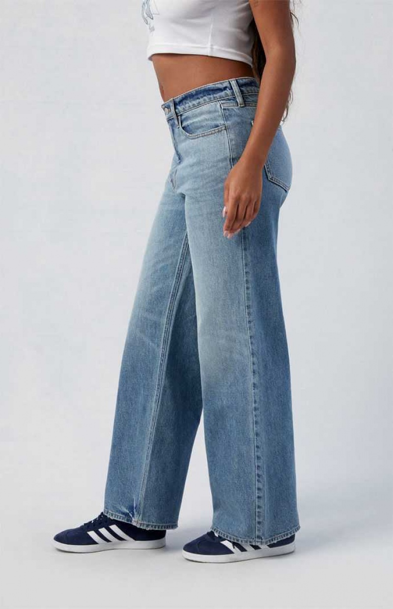 MEDIUM INDIGO PacSun Eco Medium Indigo Cali Boyfriend Jeans | NAKMHFB-10