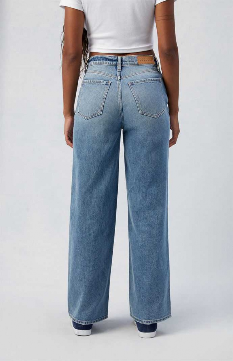 MEDIUM INDIGO PacSun Eco Medium Indigo Cali Boyfriend Jeans | NAKMHFB-10