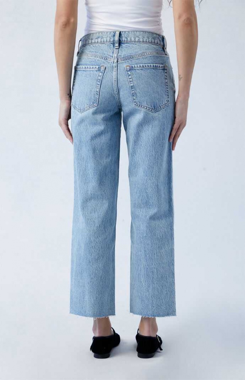 MEDIUM INDIGO PacSun Eco Stretch Medium Blue '90s Straight Leg Jeans | BKPMIAF-06