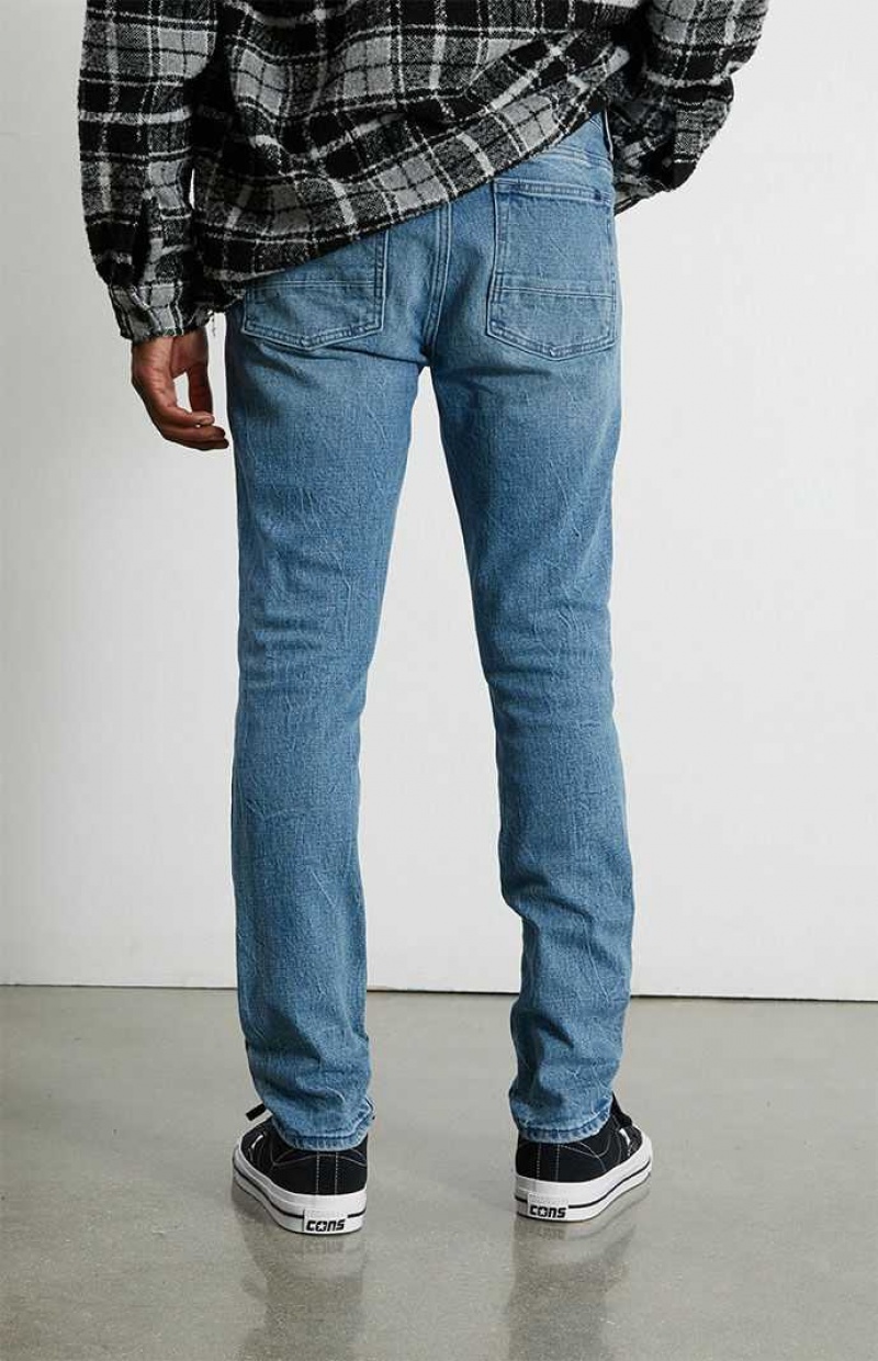 MEDIUM INDIGO PacSun Medium Indigo Skinny Comfort Stretch Jeans | UXMSTRE-15