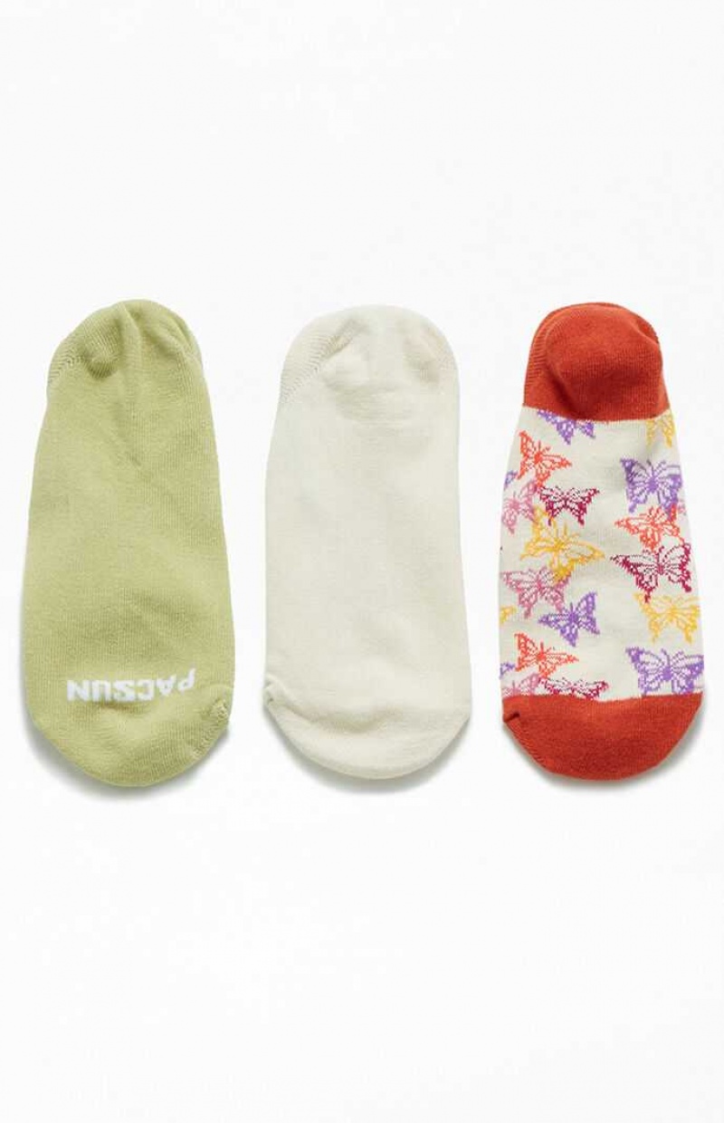 MULTI PacSun 3 Pack Rad No-Show Socks | KFVJGSW-61