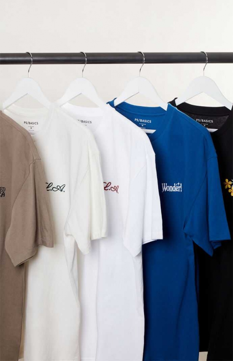 MULTI PacSun 5 Pack Embroidered T-Shirts | SLTIJEC-84