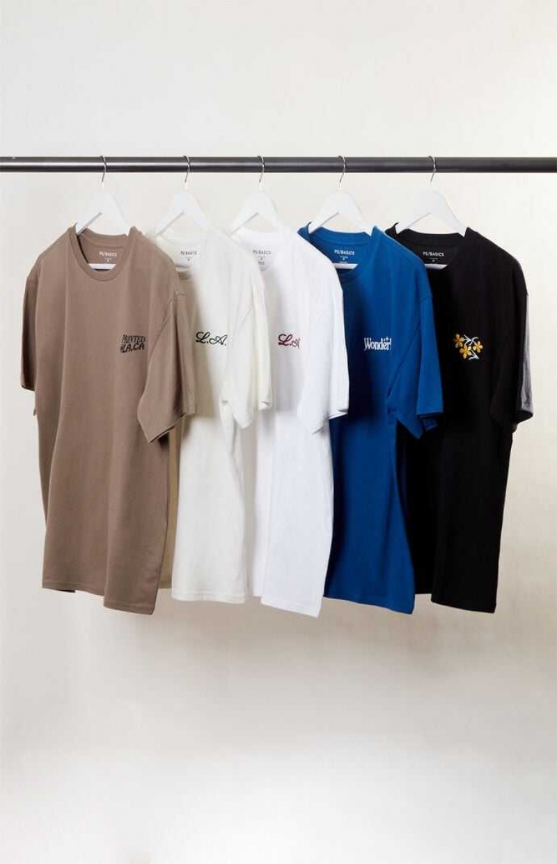 MULTI PacSun 5 Pack Embroidered T-Shirts | SLTIJEC-84