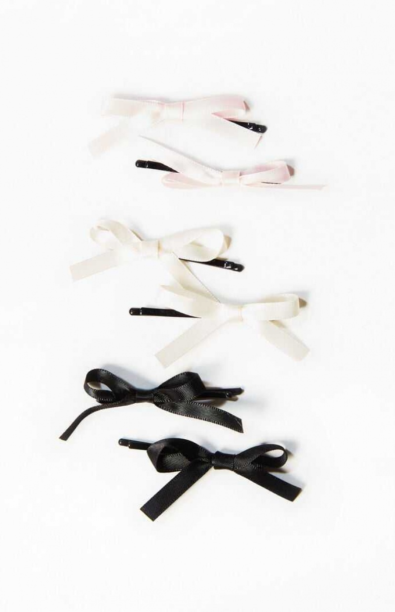 MULTI PacSun 6 Pack Mini Bow Hair Clips | EJMCFQK-31