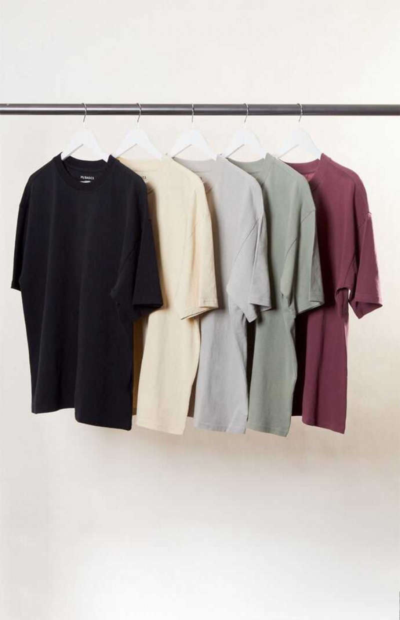 MULTI PacSun PS Basics Basic Oversized T-Shirt | ZVEQPTO-80