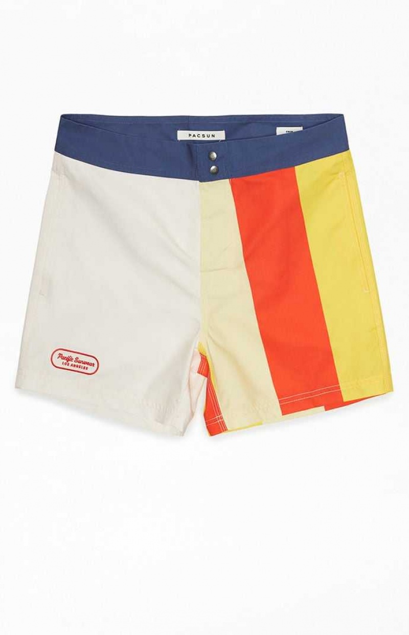 MULTI PacSun Retro Blocked 15" Boardshorts | RKINUVT-89