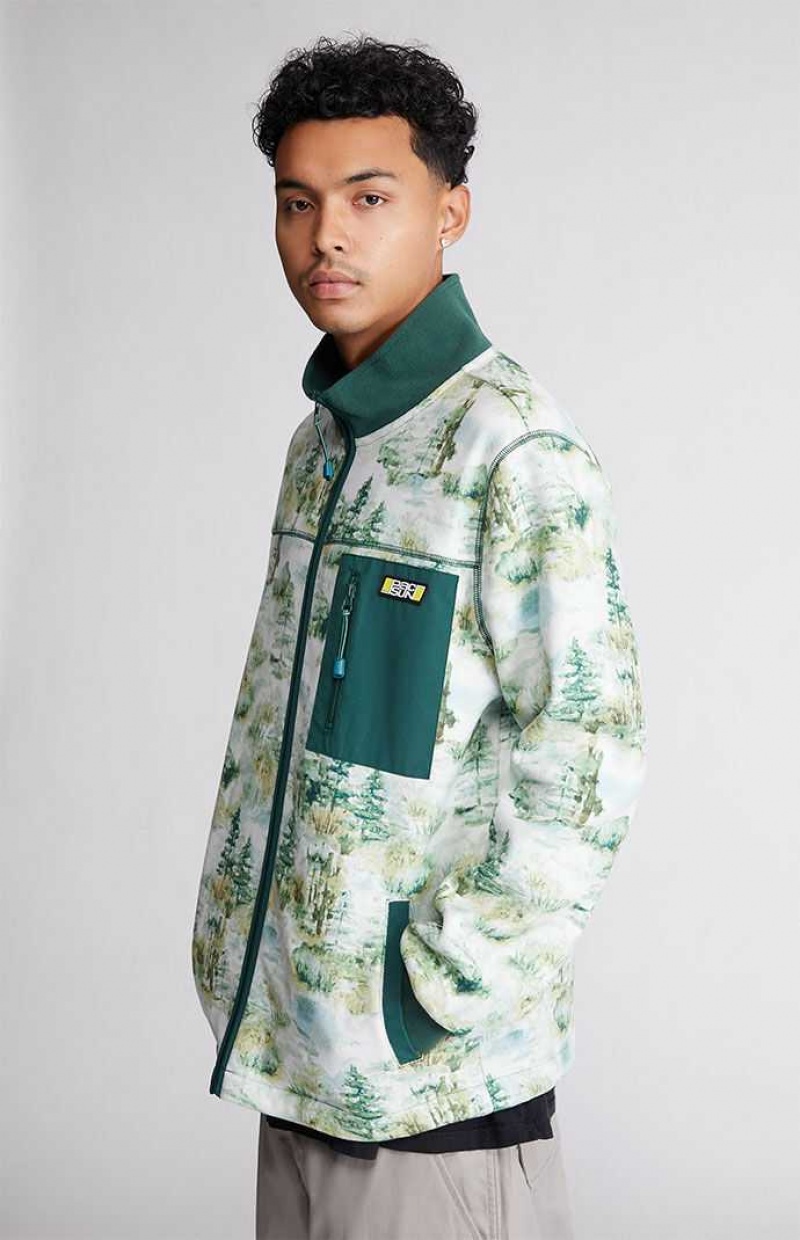 MULTI PacSun Scenic Polar Full Zip Sweater | CDOWPXZ-25