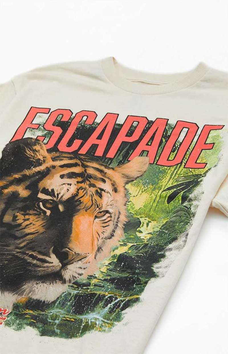 NATURAL PacSun Escapade T-Shirt | ELGYTFW-57