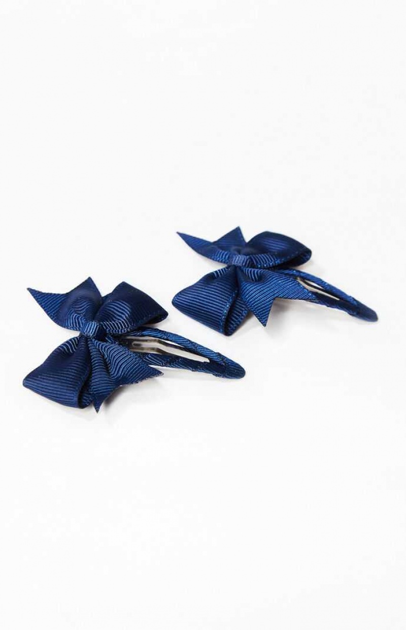 NAVY PacSun 2 Pack Bow Hair Clips | LIYTNGJ-85