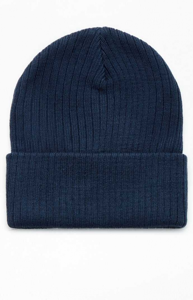 NAVY PacSun Basic Beanie | INCDOUX-04