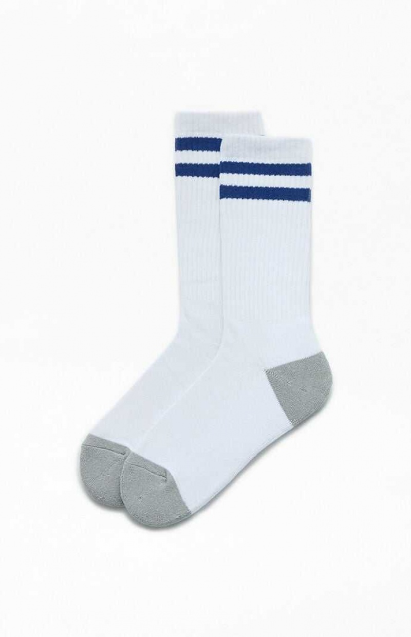 NAVY PacSun Eco Gym Stripe Crew Socks | BFUDQSK-60