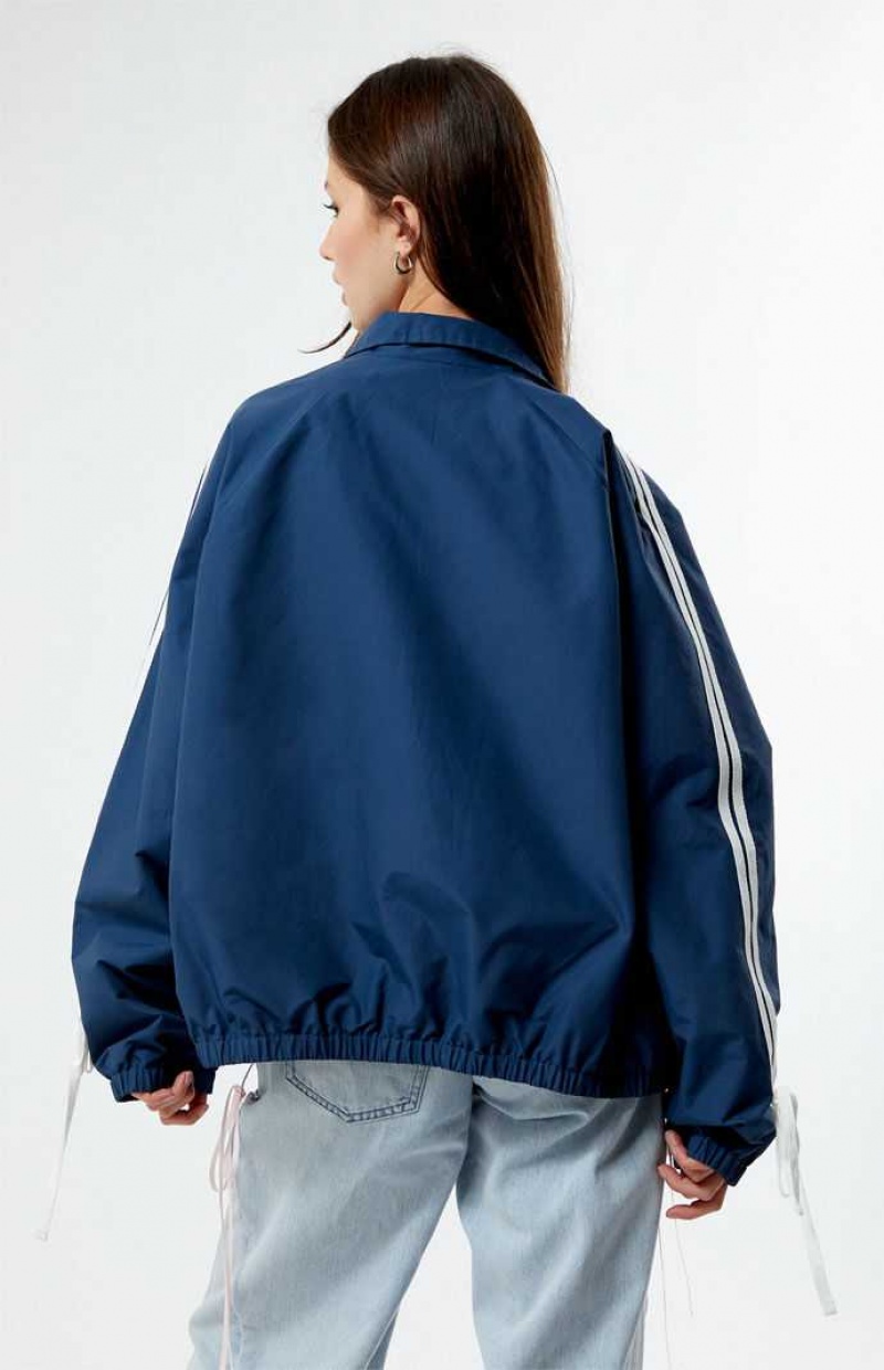 NAVY PacSun Navy Track Jacket | VMDTZJP-59