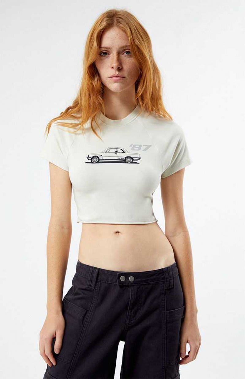 OFF WHITE PacSun 87 Car Raglan T-Shirt | TBQLFXK-71