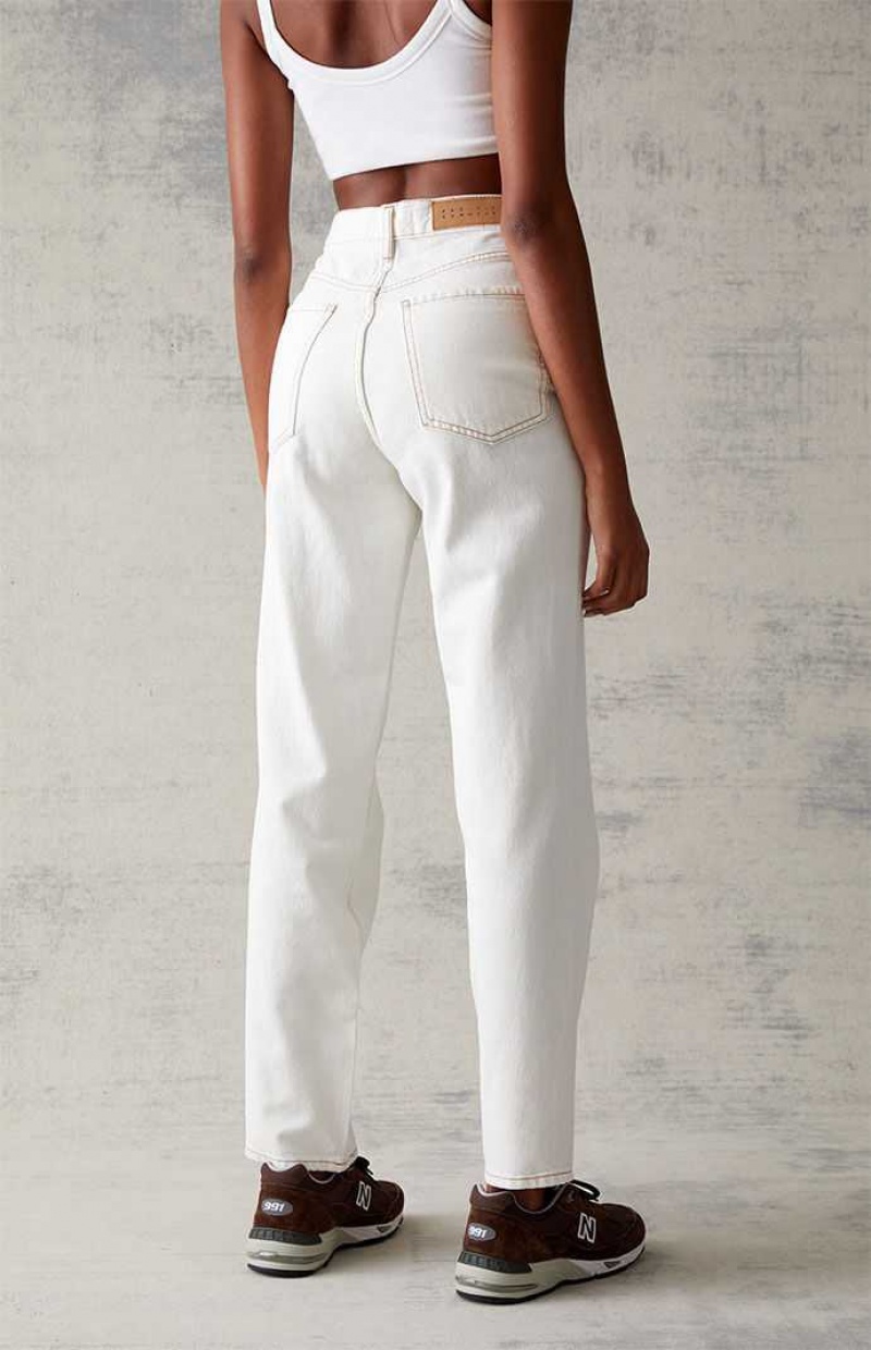 OFF WHITE PacSun Eco Off White Dad Jeans | BWLRQNY-20