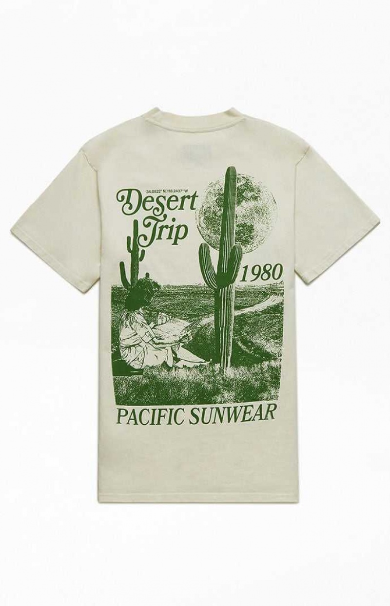 OFF WHITE PacSun Pacific Sunwear Desert Trip T-Shirt | KPRVFEM-64