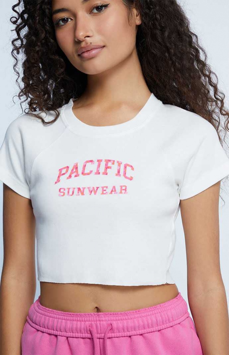 OFF WHITE PacSun Pacific Sunwear Raglan Baby T-Shirt | VYZCDAT-63