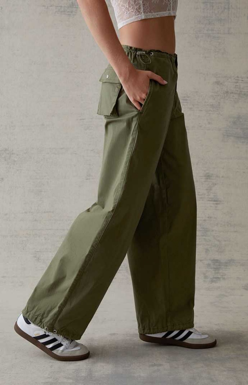 OLIVE PacSun Baggy Pull-On Pants | ALBJFWN-84