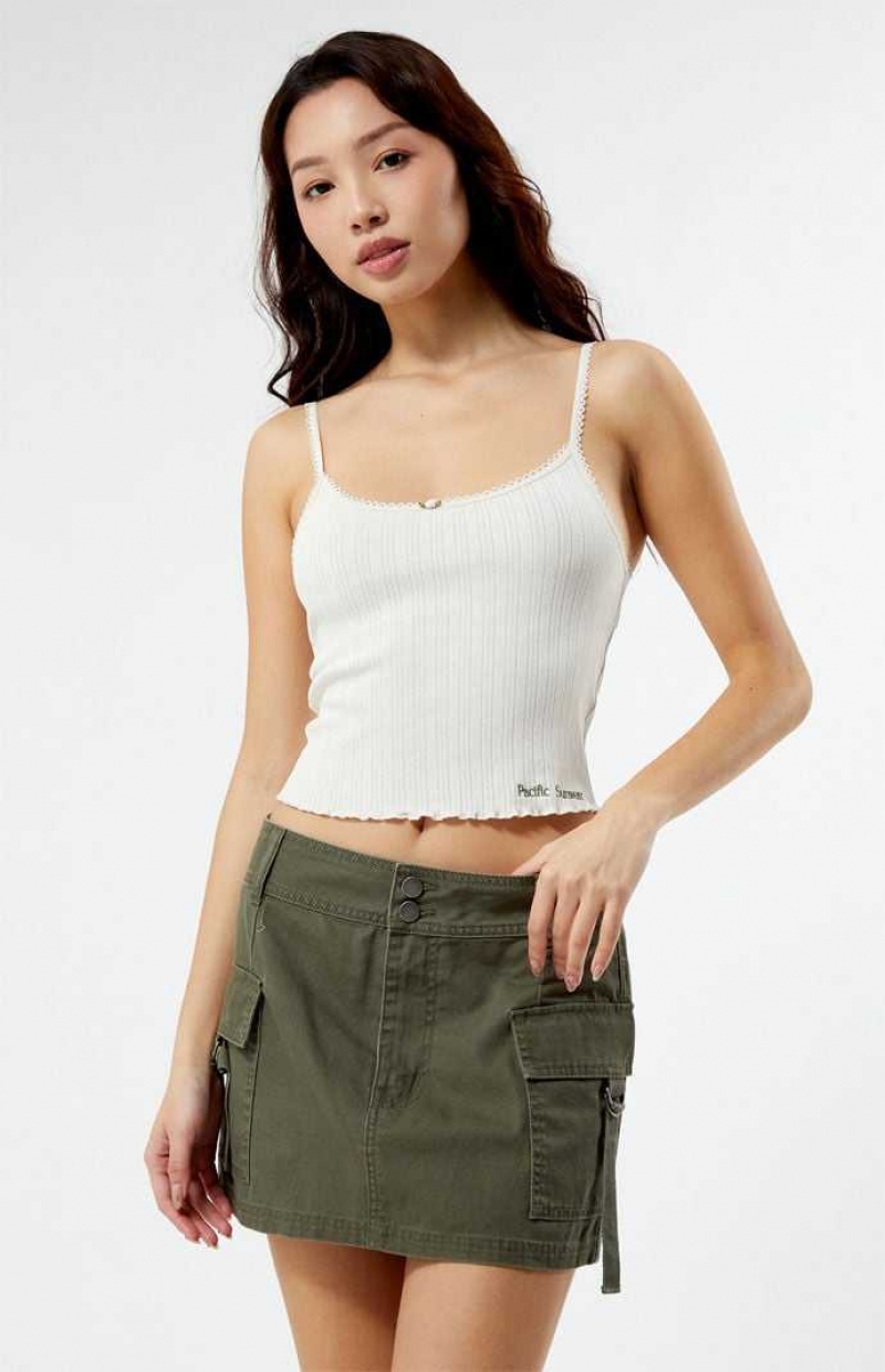 OLIVE PacSun D-Ring Cargo Mini Skirt | TBINXMY-80