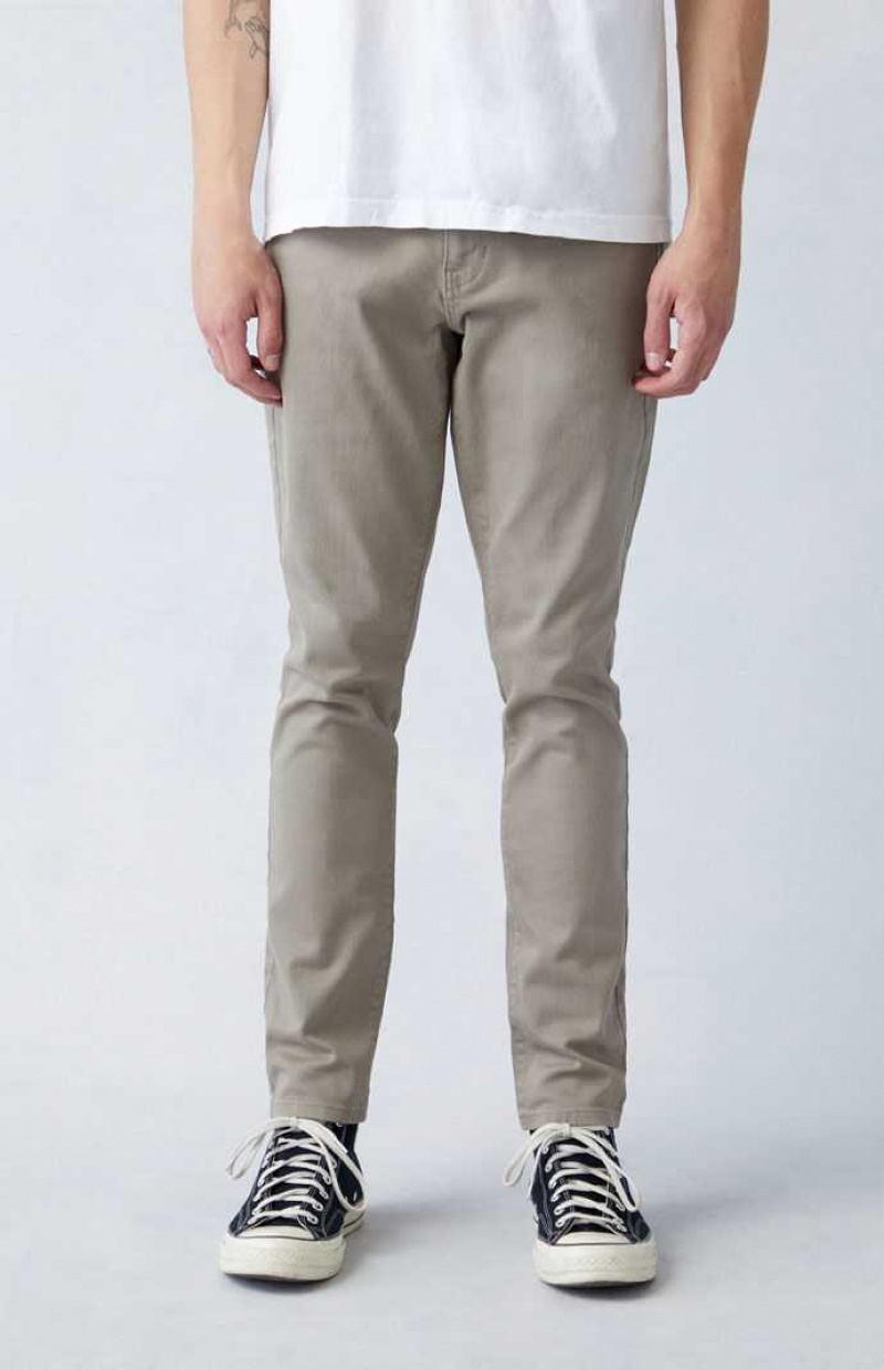 OLIVE PacSun Eco Comfort Stretch Olive Skinny Jeans | YXHIFJV-41