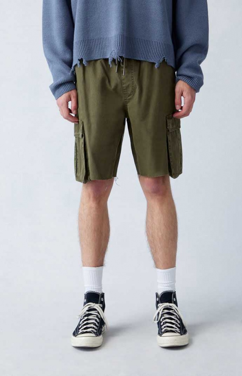 OLIVE PacSun Eco Olive Baggy Cargo Shorts | QIDFTLR-29